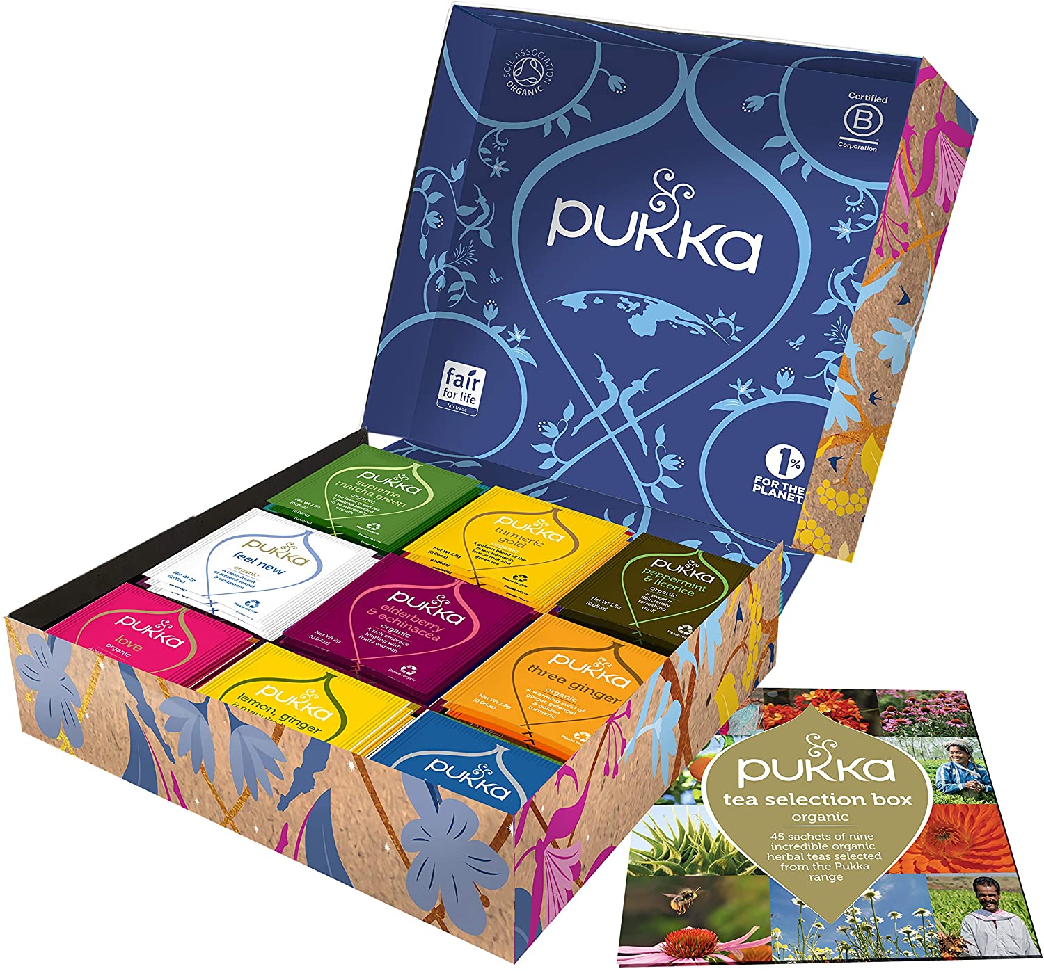 Pukka Selection Box Scatola di Tisane Biologiche Assortite, Idea Regal –