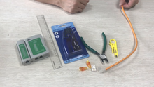 Carica l&#39;immagine nel visualizzatore di Gallery, VCE 50 Pezzi Connettori Ethernet RJ45 Passante Cat6 Lan Plug 50P