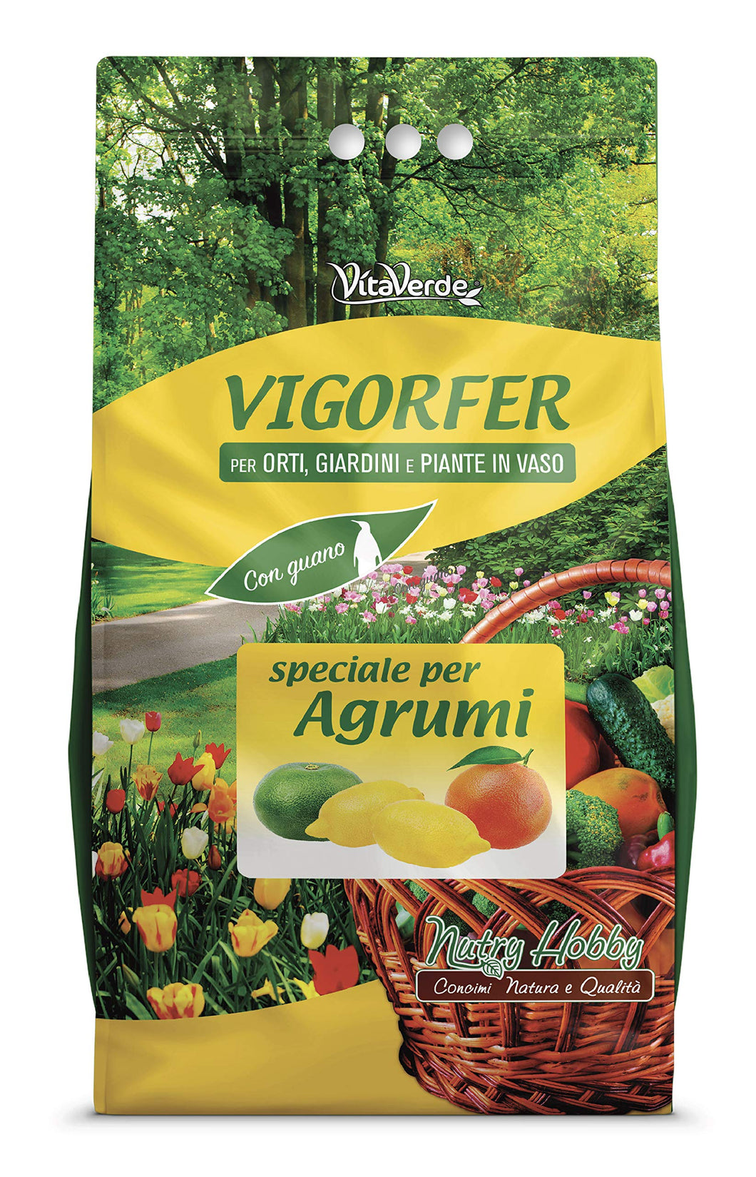 VIGORFER AGRUMI, concime granulare per agrumi con guano, kg 5, Vitaverde - Ilgrandebazar