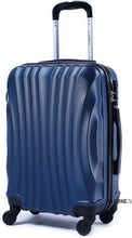 Carica l&#39;immagine nel visualizzatore di Gallery, R.Leone Valigia Trolley Bagaglio a mano Rigido Ultraleggero in ABS 4 Ruote Autonome (Blu, 2037 Valigia 55x40x20cm)