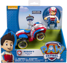 Carica l&#39;immagine nel visualizzatore di Gallery, Playset Veicolo RYDER con personaggio da PAW PATROL Quad Rescue ATV Originale SPIN MASTER