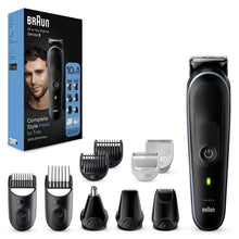 Carica l&#39;immagine nel visualizzatore di Gallery, Braun Regolabarba Tagliacapelli Uomo, Rasoio Elettrico Barba e Capelli, 10-In-1 Styling Kit Per Barba, Capelli, Corpo, Naso e Orecchie, 100 Minuti Di Utilizzo Senza Fili, Idea Regalo, MGK5445