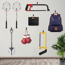 Carica l'immagine nel visualizzatore di Gallery, AMTOVL 6PZ Doppio Gancio in Acciaio per Garage Ganci da Parete Appendi Bici Scale Flessibili 15-40KG Set 6 Ganci Multiuso da Muro Rastrelliere per Giardino Capannone con Tasselli - Arancione