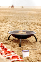 Carica l&#39;immagine nel visualizzatore di Gallery, La Hacienda Firebowl BBQ Barbeque with Folding Legs And Carry Bag for Black - Ilgrandebazar