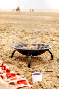 La Hacienda Firebowl BBQ Barbeque with Folding Legs And Carry Bag for Black - Ilgrandebazar