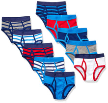 Carica l&#39;immagine nel visualizzatore di Gallery, Amazon Essentials 10-Pack Underwear Brief, Sharks And Stripes, Medium - Ilgrandebazar