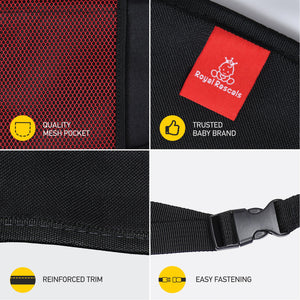ROYAL RASCALS | Tappetini Paracalci x2 | Protegge la Nero con tasche rosse - Ilgrandebazar