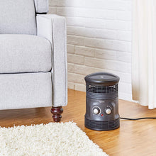 Carica l'immagine nel visualizzatore di Gallery, AmazonBasics, Termoventilatore portatile 360° Surround a 2 velocità, con termostato, 1800 W