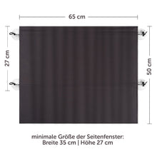 Carica l&#39;immagine nel visualizzatore di Gallery, Parasole da Auto per Bambini con Funzione di Tendina e Ventose | nero - Ilgrandebazar