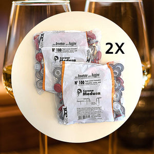 200pz. Tappi corona con bidul Medusa Ø 29 mm. BREVETTO ANTIRUGGINE adatti all'imbottigliamento di vino fermo, frizzante e spumante + Omaggio 2 tappi fungo per richiudere le bottiglie (Rosso)