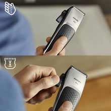 Carica l&#39;immagine nel visualizzatore di Gallery, Philips HC5100/15 Pro Clipper Regolacapelli con Motore Lineare e Lame Tip2Tip, Lame 100% Inox, 7 Pettini (0.5-25 mm), Cavo da 2.80 m