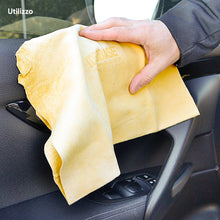 Carica l&#39;immagine nel visualizzatore di Gallery, IDROBASE Pelle di Daino per Auto. Panno Asciugatura Auto, M [550x360 mm] - Ilgrandebazar