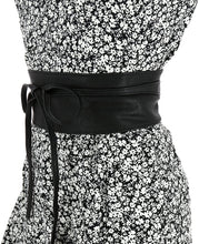 Carica l&#39;immagine nel visualizzatore di Gallery, FASHIONGEN - Cintura Obi da donna, cintura Obi larga, similpelle in Poylurethane, alta qualità, MICA