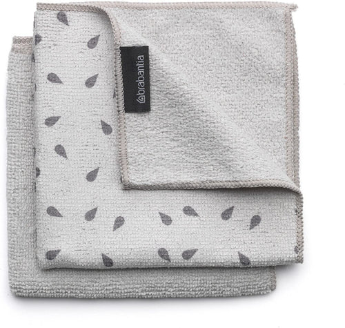 Brabantia Sink Side Set Panni Pulizia, Microfibra, Grigio (Dark Grey)