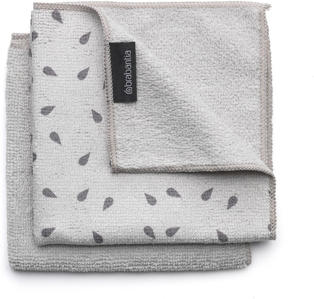 Brabantia Sink Side Set Panni Pulizia, Microfibra, Grigio (Dark Grey)