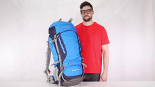 Carica l&#39;immagine nel visualizzatore di Gallery, MOUNTAINTOP 70L/80L Zaino da Trekking Outdoor 36 x 25 x 83 cm, Nero(nero)
