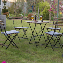 Carica l&#39;immagine nel visualizzatore di Gallery, Relaxdays 10020638_111 Set 4 Cuscini per Sedia 38x38x2 cm, Antracite