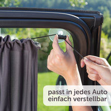 Carica l&#39;immagine nel visualizzatore di Gallery, Parasole da Auto per Bambini con Funzione di Tendina e Ventose | nero - Ilgrandebazar