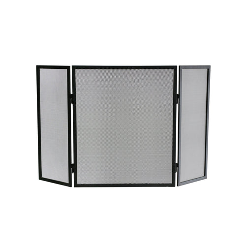 Kamino-Flam Funkenschutzgitter, Metall, ca. 96,5 x 97 x 61 x 1 cm, Nero - Ilgrandebazar