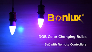 Bonlux Lampadine Colorata LED E14 RGB Colori 3W C35 E14, Bianco Calda - Ilgrandebazar