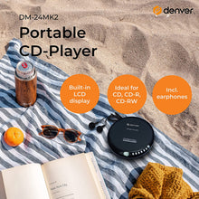 Carica l'immagine nel visualizzatore di Gallery, Discman Denver DM-24. Lettore CD portatile. Compatibile con CD, CD-R e CD/RW. Cuffie incluse Senza sistema anti-vibrazioni