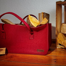 Carica l&#39;immagine nel visualizzatore di Gallery, Lumaland cesta da camino, Borsa di rettangolare 50 x 25 x 25 cm, Grigio Scuro - Ilgrandebazar