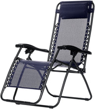 Carica l&#39;immagine nel visualizzatore di Gallery, AmazonBasics - Sedia a gravità zero, Blu - Ilgrandebazar