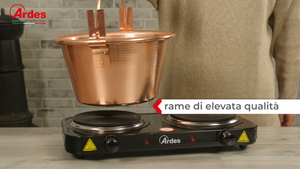 Ardes AR2480 Paiolo In Rame Per Polenta e Marmellata Porzioni Ø 28 CM - Ilgrandebazar