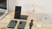 Carica l&#39;immagine nel visualizzatore di Gallery, Hoidokly Caricatore Wireless Doppio, 10W Caricabatterie Senza Fili per Nero - Ilgrandebazar