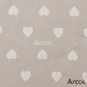ARCOL Copertina Ricambio ad Elastico Compatibile per ASSE da Stiro Foppapedretti, Made in Italy, Copertura Copriasse da Stiro 100% Cotone (Copertina, Beige)