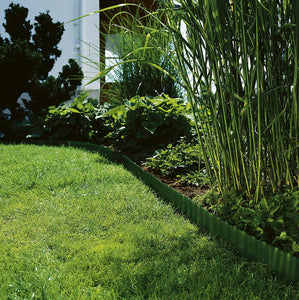 Gardena 536-20 Recinzione per Prato, Altezza 9 cm, Delimitazione Ottima, Idonea anche per Aiuole, Plastica di Alta Qualità, Verde, 9 m