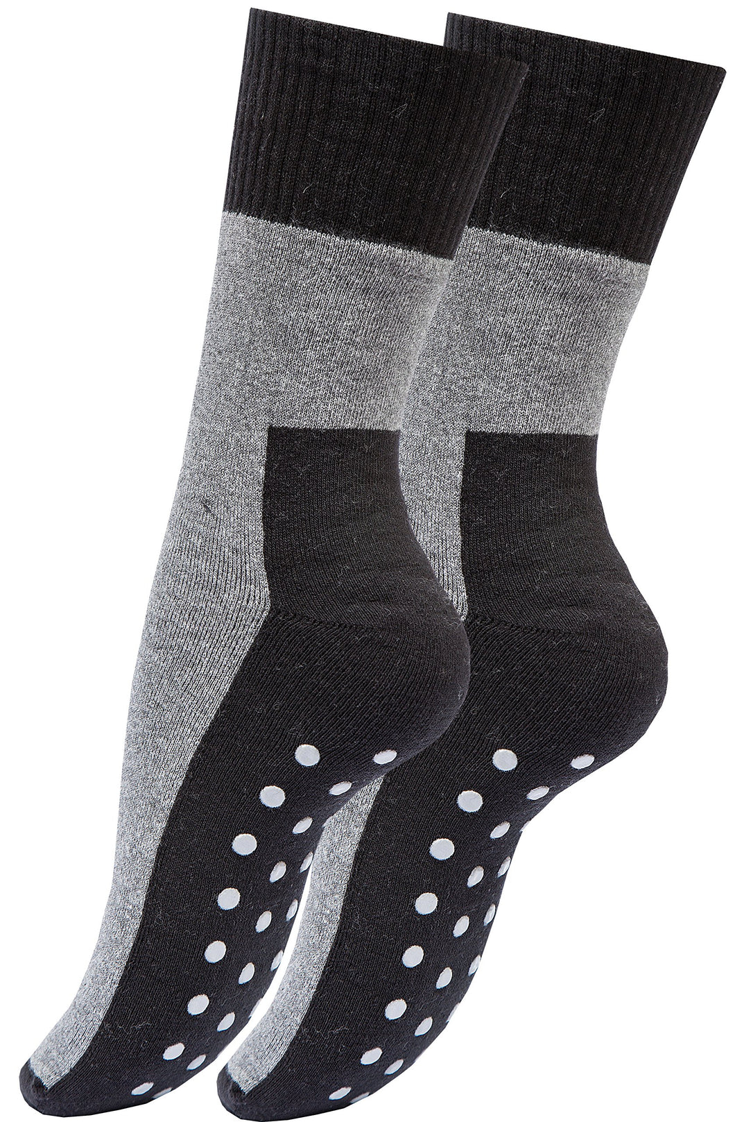 4 paia calze antiscivolo - suola per donna e uomo (43-46, grigio... - Ilgrandebazar