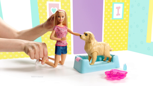 Barbie Bambola Veterinaria con Cagnolina Incinta, 3 Cuccioli Appena Nati,... - Ilgrandebazar