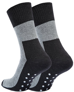 4 paia calze antiscivolo - suola per donna e uomo (43-46, grigio... - Ilgrandebazar