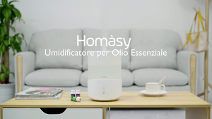 Homasy Umidificatore Ambiente Bambini 2,5L, Ultrasuoni a Bianco - Ilgrandebazar
