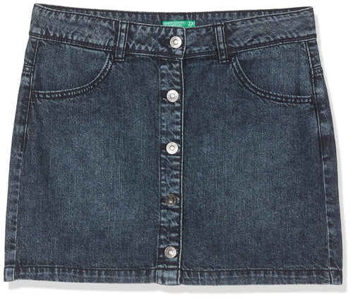 United Colors of Benetton Basic G2 Gonna, Bambina, Blu (Blu Denim 901), 150... - Ilgrandebazar