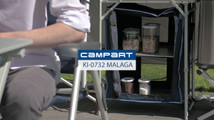 Campart Cucina da Esterni in Alluminio Malaga, Blu, 172 cm 172