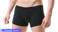 Carica l&#39;immagine nel visualizzatore di Gallery, X-TIGER Ciclismo Uomo 5D Gel Imbottito Boxer Traspirante Biancheria L, Nero