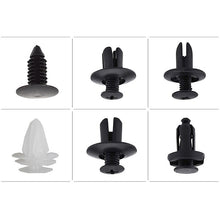 Carica l'immagine nel visualizzatore di Gallery, 6 Size 100pcs Auto Fastener Clip Mixed Car Body Push Retainer Pin Rivet Bumper Door Trim Panel Retainer Fastener Kit