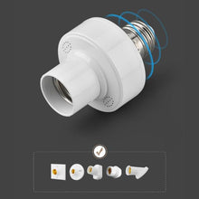 Carica l'immagine nel visualizzatore di Gallery, Tuya WiFi Smart Light Bulbs Adapter E27 LED Lamp Holder Base AC85-250V Via Smart Life App Voice Control Alexa Google Home Alice