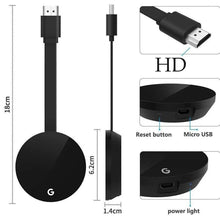 Carica l'immagine nel visualizzatore di Gallery, To Tv 2.4g 4k Wireless Wifi Mirroring Cable Hdmi-compatible Adapter 1080p Display Dongle For Iphone Samsung Goggle Chromecast