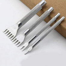 Carica l&#39;immagine nel visualizzatore di Gallery, SUPVOX 4MM 1/2/4/6 Punzoni Pelle Cuoio Perforazione per pelletteria Coltello