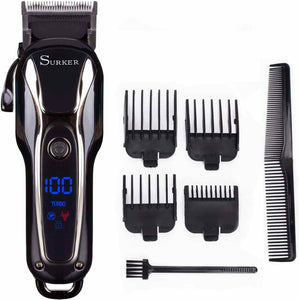 SURKER Tagliacapelli Uomo Macchinetta per Capelli Regolabarba Professionale...