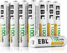 Carica l'immagine nel visualizzatore di Gallery, EBL AAA Batterie Ricaricabili con 1200 cicli,Pile da AAA*8