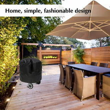 Carica l&#39;immagine nel visualizzatore di Gallery, Copertura impermeabile per barbecue rotondo 70x75 cm, Protezione a campana nero