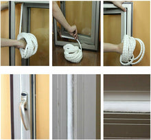 Carica l&#39;immagine nel visualizzatore di Gallery, Striscia autoadesiva con setole in spazzola da 5 mm antipolvere, 5 m x9 mm Porte