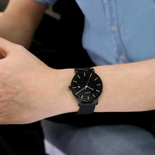 Carica l'immagine nel visualizzatore di Gallery, BUREI Uomo Orologio da Polso al Quarzo Classico con Cassa Ultra Oro Nero