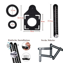 Carica l'immagine nel visualizzatore di Gallery, Righello di misurazione multi angolo, righello multifunzione realizzato in...