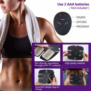 MASOMRUN Elettrostimolatore Muscolare, EMS Suscolo Addominale, Addominali