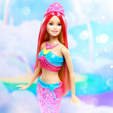 Carica l&#39;immagine nel visualizzatore di Gallery, Barbie DHC40 Bambola Sirena Magico Arcobaleno